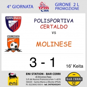 4° Giornata Promozione 2 Girone L - Asd MOLINESE sito ufficiale   