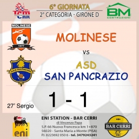 6° Giornata girone D - Asd MOLINESE sito ufficiale   