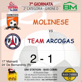 7° Giornata girone D - Asd MOLINESE sito ufficiale   