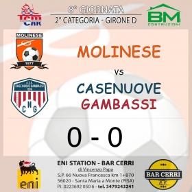 8° Giornata girone D - Asd MOLINESE sito ufficiale   