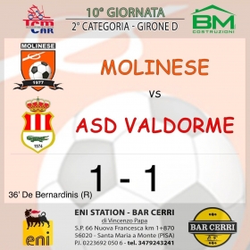 10° Giornata girone D - Asd MOLINESE sito ufficiale   