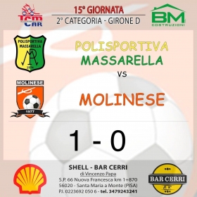 15° Giornata girone D - Asd MOLINESE sito ufficiale   