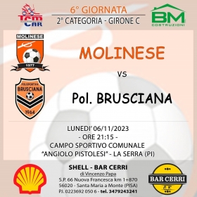 6° Giornata..................rinviata al 11/12/2023 - Asd MOLINESE sito ufficiale   