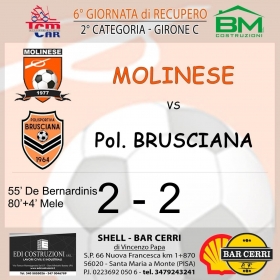 recupero 6° Giornata - Asd MOLINESE sito ufficiale   