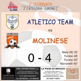 2° Giornata Stagione 2024-25 - Asd MOLINESE sito ufficiale   