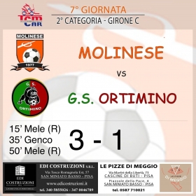 7° Giornata Stagione 2024-25 - Asd MOLINESE sito ufficiale   