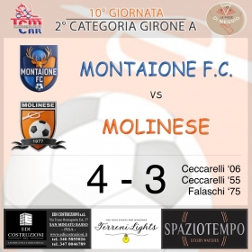 10° Giornata - Asd MOLINESE sito ufficiale   