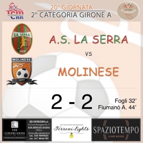 20° Giornata - Asd MOLINESE sito ufficiale   